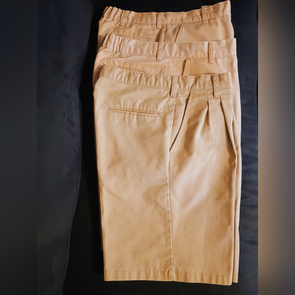 Boys School UniformTan Pleated Shorts